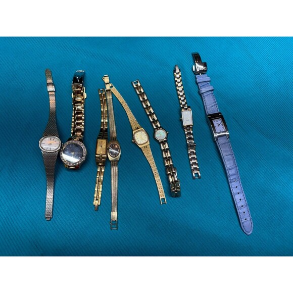 Hamilton Accessories - Lot of 8 Vintage and Modern Women's Watches - Seiko, Citizen, Versace, Hamilton